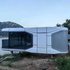 Materiali hobbit piccola casa prefabbricata con 2 camere da letto contenitore spazio capsula house - Product Image 1
