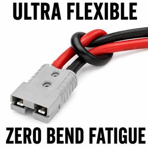 Câble de batterie 6AWG 100% cuivre pur, style SB50, de fiche à borne annulaire, faisceau de câblage robuste, homologué 600V pour double batterie de camping-car - Product Image 1