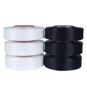 China manufactory high quality elastic thread spandex creora 20D AA grade bright bare spandex yarn for covering machine