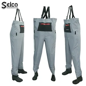 Hitop Plus Size Atmungsaktive Neopren PVC Brust waders 4Xl Brust waders Hosen Atmungsaktive Jagd waders Atemschutz Con Neopreno