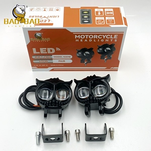 ไฟสปอร์ตไลท์ <span class=keywords><strong>BAOBAO</strong></span> BB1290 สีขาวเหลืองขนาดเล็ก รูปทรงนกฮูก ไฟเสริม ไฟตัดหมอก ไฟหน้า LED สำหรับมอเตอร์ไซค์ มอเตอร์ไบค์ - Product Image 1