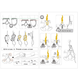 Có thể điều chỉnh lửa cứu thám hiểm hang động Rock rappelling cây bảo vệ eo vành đai an toàn một nửa cơ thể leo núi khai thác - Product Image 5