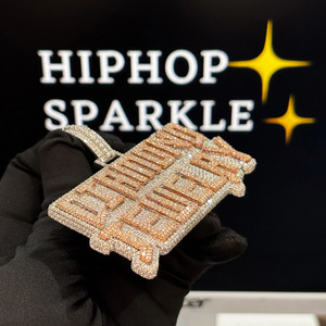 Joyería de Lujo Hip Hop Unisex para Uso Diario, con Diamantes Personalizados de 3.30 Pulgadas, Plata de Ley 925, Chapado en Oro de 18K y Moissanita - Product Image 2