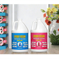 Résine époxy YG facile à mélanger, 2 composants 1:1, 50ml/100ml/200ml/250ml/500ml/1000ml, AB transparente comme du cristal pour les arts et le bricolage