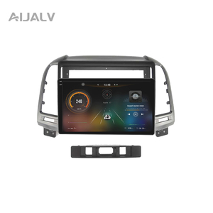 Aijalv Android 8-core xe cho DVD đài phát thanh stereo Player GPS Hệ thống định vị cho Hyundai 2006-2012 Santafe với DSP & OBD2 - Product Image 1