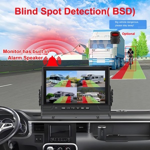 Moniteur d'écran AHD <span class=keywords><strong>de</strong></span> 9 pouces, zone d'alarme réglable, caméras IA, système <span class=keywords><strong>de</strong></span> détection des piétons pour la sécurité des chariots élévateurs, caravanes, bus, fourgonnettes - Product Image 2
