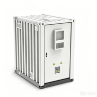 Conteneur de stockage d'énergie à batterie au phosphate de fer et de lithium, systèmes solaires commerciaux et industriels, refroidissement par eau, 400V 100kWh/200kWh