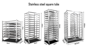 Tùy Chỉnh Bánh Làm Mát Giá Thép Không Gỉ/Nhôm 6/15/18/20/30 Khay Giá Xe Đẩy Tấm Pan/Bun Pan Giá Cho Nướng Bánh - Product Image 6