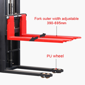 Apilador Eléctrico Nuevo de 1.5 Toneladas con Pedal, 1.6m 2m 3.5m para Manejo de Palés en Fábrica y Almacén, Batería de Plomo-Ácido - Product Image 4