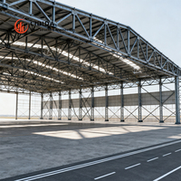 Hangar d'avion OEM, garantie 1 an, structure en acier préfabriquée, bâtiment d'entrepôt, hangar industriel