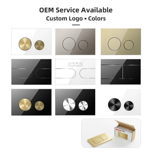 אסלה קיר נסתרת עם מיכל הדחה סמוי, כפתור הדחה מפלסטיק, וטיח בלתי נראה - Product Image 4