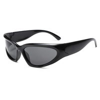 Lunettes de Soleil de Sport Tendance Style Futuriste Y2K Protection Oculaire pour Fête et Activités en Extérieur
