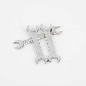 Llave de extremo abierto Niuli, herramienta de acero cromado forjado de alta resistencia de doble propósito, Hardware de soporte para jardín, medición métrica - Product Image 3