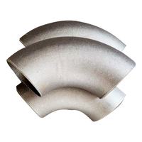 Coude de soudure sous pression en acier inoxydable 316, estampé, Elbo89*6mm, longueur de l'arc arrière 245mm, 16KG, pour système de canalisations de lutte contre l'incendie