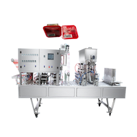 Machine de remplissage et de scellage automatique de boîtes en film plastique 9000 BPH avec engrenage pour sauce de base de fondue – Offre spéciale