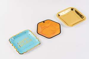 Griezelige schedel serveerschaal wit bot 6 compartimenten dienblad griezelige Halloween feestdecoratie - Product Image 6