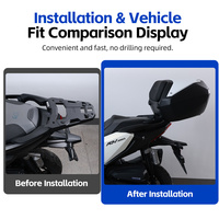 Coffre arrière 50L grande capacité pour moto, top case intelligent de rangement pour bagages, compatible avec Honda ADV350, coffre de rangement supérieur amélioré