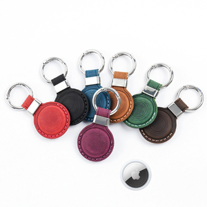 Funda de Cuero Genuino Crazy Horse Premium AIGUONIU para <span class=keywords><strong>AirTag</strong></span>, Soporte Antipérdida para Llavero de Mascotas y Rastreador para <span class=keywords><strong>Apple</strong></span> <span class=keywords><strong>AirTag</strong></span>, 8.8*4.5cm 18g - Product Image 6