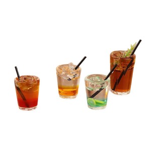 Nouvelle boisson miniature d'été : Americano glacé et limonade, accessoires de maison de poupée, décoration de <span class=keywords><strong>cuisine</strong></span>, jouet en résine artisanale - Product Image 5
