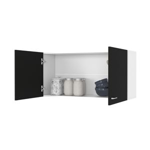 Gabinete de pared rectangular de 2 puertas DB Carbon Espresso para almacenamiento de cocina - Product Image 5