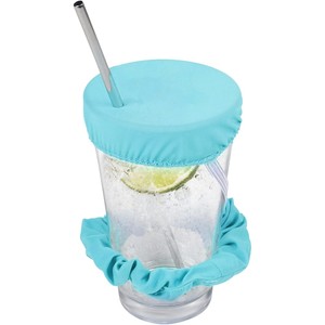 Reusable Fabric Cup Lids With Straws Cute Colorful Covers For Cocktail <b>Drinkware</b> <b>Accessories</b> - Product Image 4