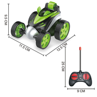 Juguete rodante luminiscente eléctrico personalizado de lujo para niños, coche volquete de Control remoto eléctrico de doble cara