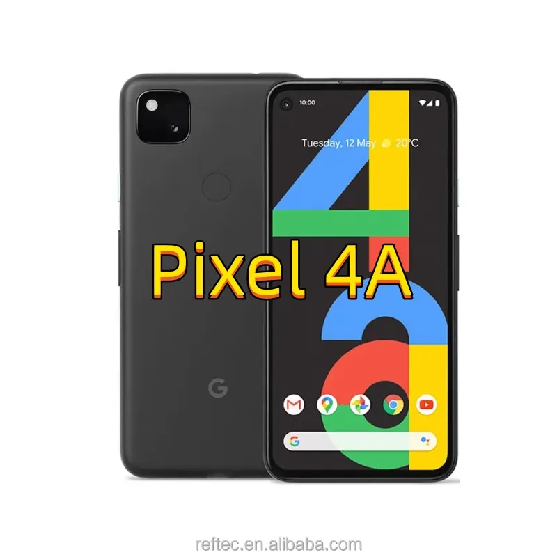 Atacado Pixel 4A Original Barato 2 Telefones 6 + 128GB 5.81 "NFC Octa Núcleo Do Telefone Móvel 4G LTE Android para Google Pixel 4A
