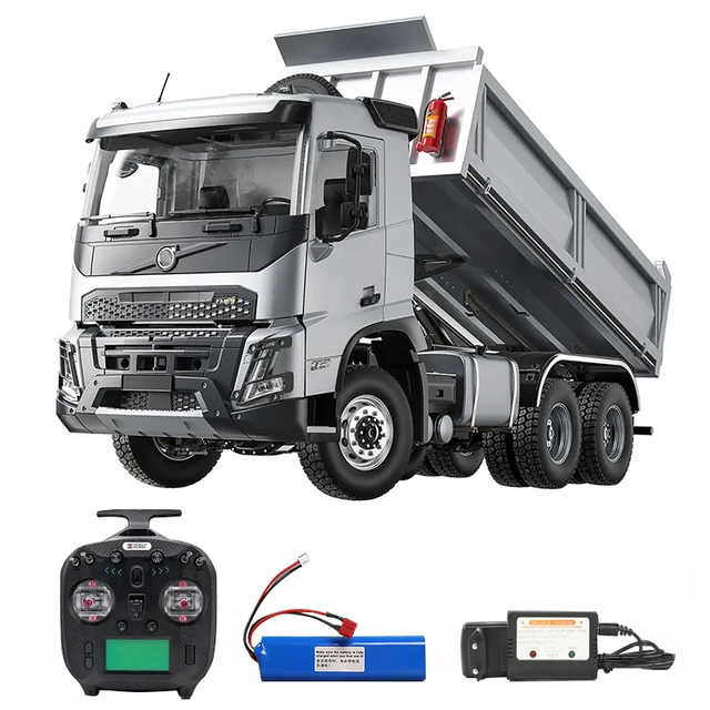 E115-003 Double E Officially Authorized RC Truck 1/14 Hydraulic Dump Metal Model Construction Machinery Remote Control Toy Gift