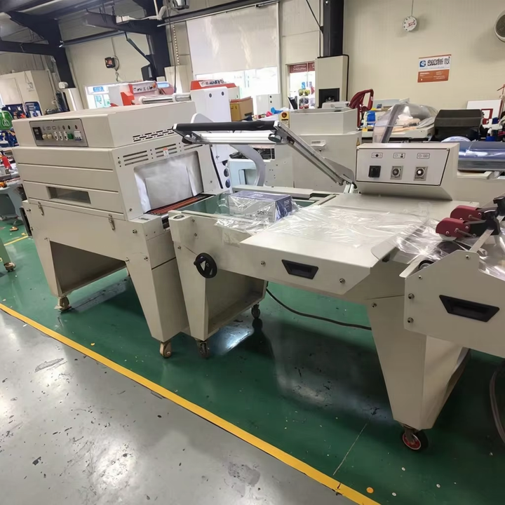 Semi Automatic L Bar Sealer Heat Shrink Film Wrapping Packing Machine for Case Box, Bottle
