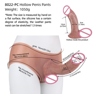 S8022-PC Dildo Hueco de Silicona de 8.07 Pulgadas para Hombres, Funda Realista para Agrandar el Pene, Condón Usable, Juguetes Sexuales para Adultos 18+ - Product Image 6