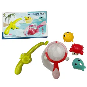 물고기 그물과 광택 마그네틱 목욕 장난감 장난감 자석 목욕 장난감 막대 낚시 장난감