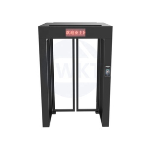 Tourniquet de vitesse bidirectionnel pleine hauteur Porte de porte de sécurité Reconnaissance faciale Barrière d'aileron d'oscillation Tourniquets d'unité mécanique - Product Image 2