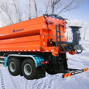 Grote Industriële Spreider Sneeuw Smelt Agent Strooier Weg Sneeuw En Ontdooien Apparatuur Sneeuw Smelt Zoutstrooier Machine