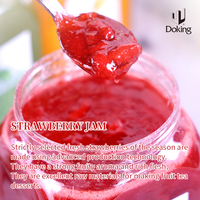 Doking Brand Real Fruit Strawberry Jam 2.5kg Strawberry Pulp Puree for Bubble Tea Smoothie and Dessert Topping Ingredients