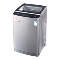 Machine à laver entièrement automatique 7.5KG laveuse à linge compacte portable 10 programmes 8 niveaux d'eau pour camping, appartement, dortoir