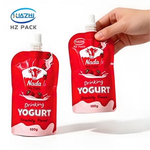 Pochette d'emballage de yaourt de haute qualité avec bec verseur pour purée de fruits, sachet d'emballage de boisson, sac à eau liquide, emballage pour aliments pour bébés - Product Image 6