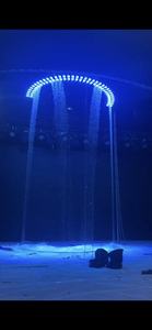 Rideau d'eau numérique rond programmé, nouveau, <span class=keywords><strong>fontaine</strong></span> de pluie, pour événements, scène de mariage - Product Image 2