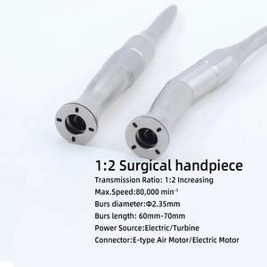 Stalen Tandheelkundige 1:2 Handpieksnelheid Toenemende Botsnijden Microchirurgische Operatie Contra Hoek Chirurgie Rechte Implantaatgereedschappen - Product Image 5