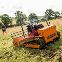 Tondeuse à fléaux industrielle télécommandée CE EPA, débroussailleuse sans fil essence/diesel, robot tondeuse à fléaux tout-terrain