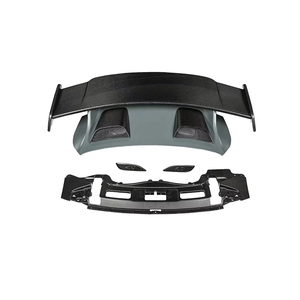 Spoiler Posteriore e Alettone Stile GT3 in Fibra di Carbonio Semi-DRY di Alta Qualità per Porsche 911 991 2012-2019 991.1 991.2 - Product Image 6