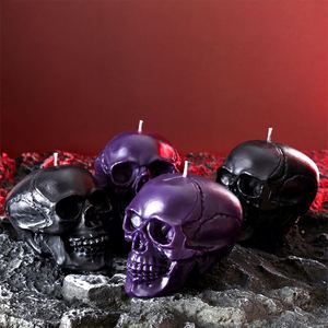 Vela Aromática Hecha a Mano con Forma de Calavera para Decoración de Halloween, Regalo Festivo - Product Image 1