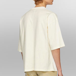 T-shirts pour hommes de haute qualité, streetwear, grande taille, surdimensionnés, coupe ample, t-shirt court, épaules tombantes personnalisées, coton lourd - Product Image 3