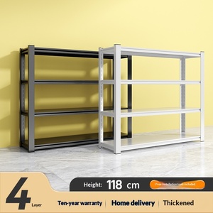 Étagère <span class=keywords><strong>de</strong></span> <span class=keywords><strong>rangement</strong></span> robuste en métal, unité <span class=keywords><strong>de</strong></span> rayonnage multi-niveaux autoportante pour entrepôt, tri des colis et stockage - Product Image 6