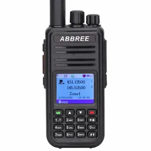 ABBREE AR-UV380 DMR 디지털 아날로그 휴대용 무전기 (GPS) Tier1 및 Tier2 리피터 듀얼 밴드 VHF/UHF 라디오 자매 TYT MD-UV380