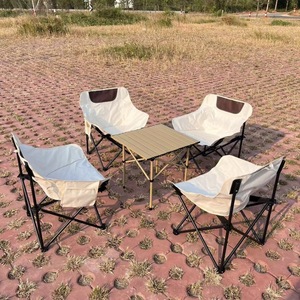 Chaise pliante Ruida Moon Chair pour le camping, 70x65x45cm, chaise de jardin ronde avec impression de logo - Product Image 3