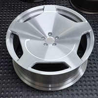 Jantes de voiture de tourisme de style disque avec face polie 21x10 pouces, roues de voiture monobloc, PCD 4/5x108/114.3/120, spécifications personnalisées