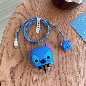 Protections de Chargeur Version Royaume-Uni 25W 3D <span class=keywords><strong>Animaux</strong></span> Mignons en Silicone pour Samsung, Protège-Câbles et Chargeur de Téléphone - Product Image 2