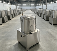 Machine à éplucher les pommes de terre rotative Falcon de petite taille, directement de l'usine, avec moteur, en acier inoxydable, 220V, pour les entreprises de restauration