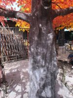 Décoration des arbres en soie artificielle d'érable naturel 3m d'automne, arbre d'érable japonais rouge, feuilles d'or du Canada, arbre d'érable