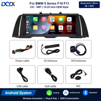 Lecteur vidéo de voiture Android 10,25 pouces 12,3 pouces avec écran HD pour BMW Série 5 F10 F11 F12 NBT CCC, Snapdragon 665 685